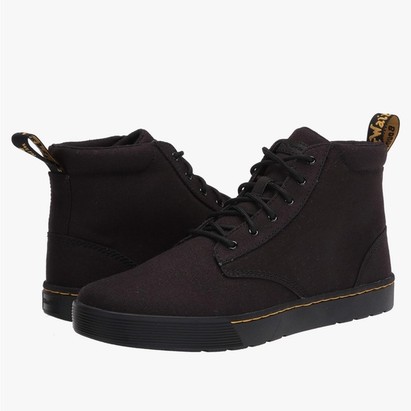 DR MARTENS CAIRO CHUKKA BLACK CANVAS BOOTS IN SIZE 14 - Picture 3 of 8